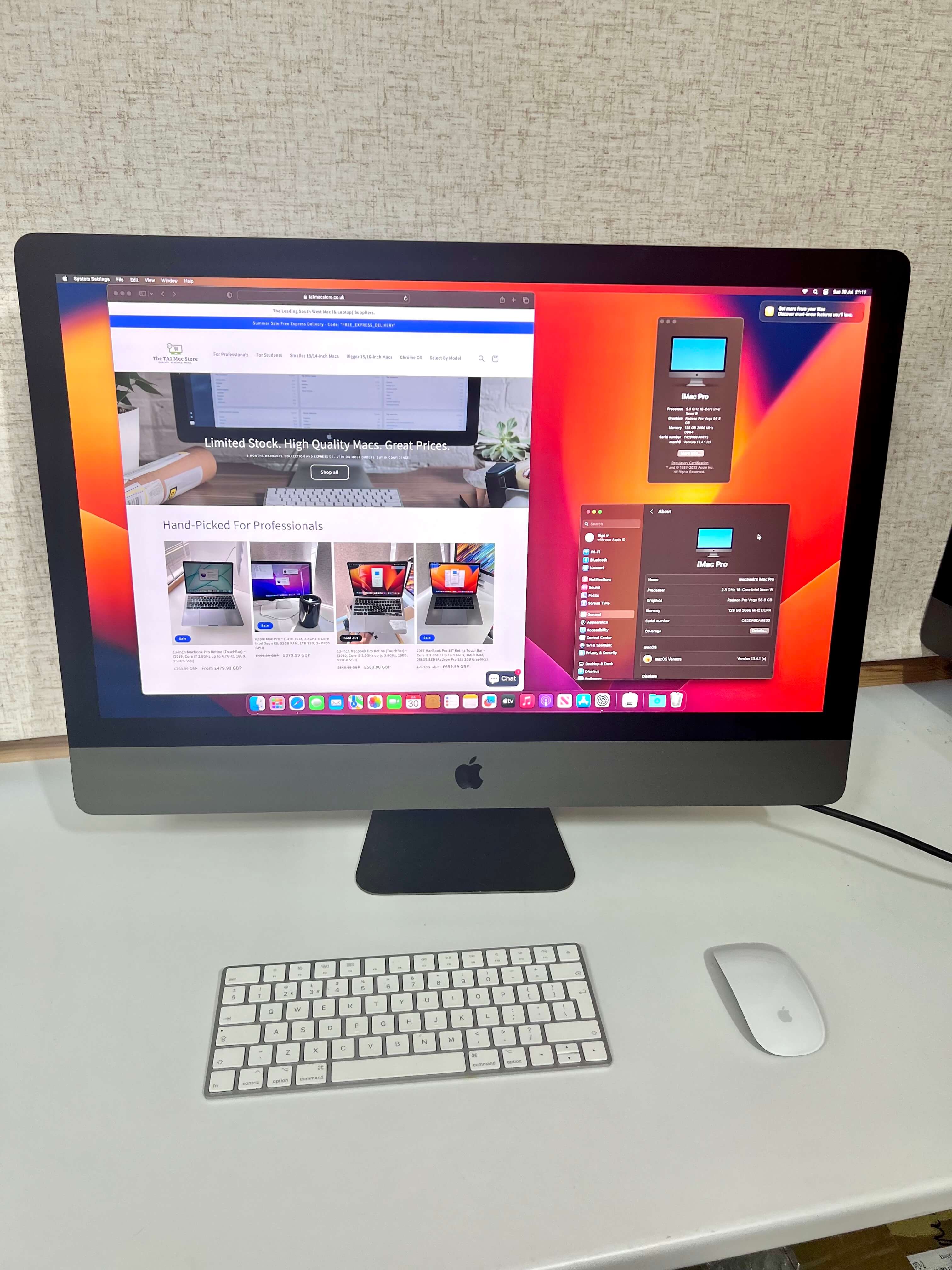 27-inch iMac Pro Retina 5K ~ (8-Core 16-Threads Xeon W up to 4.2 
