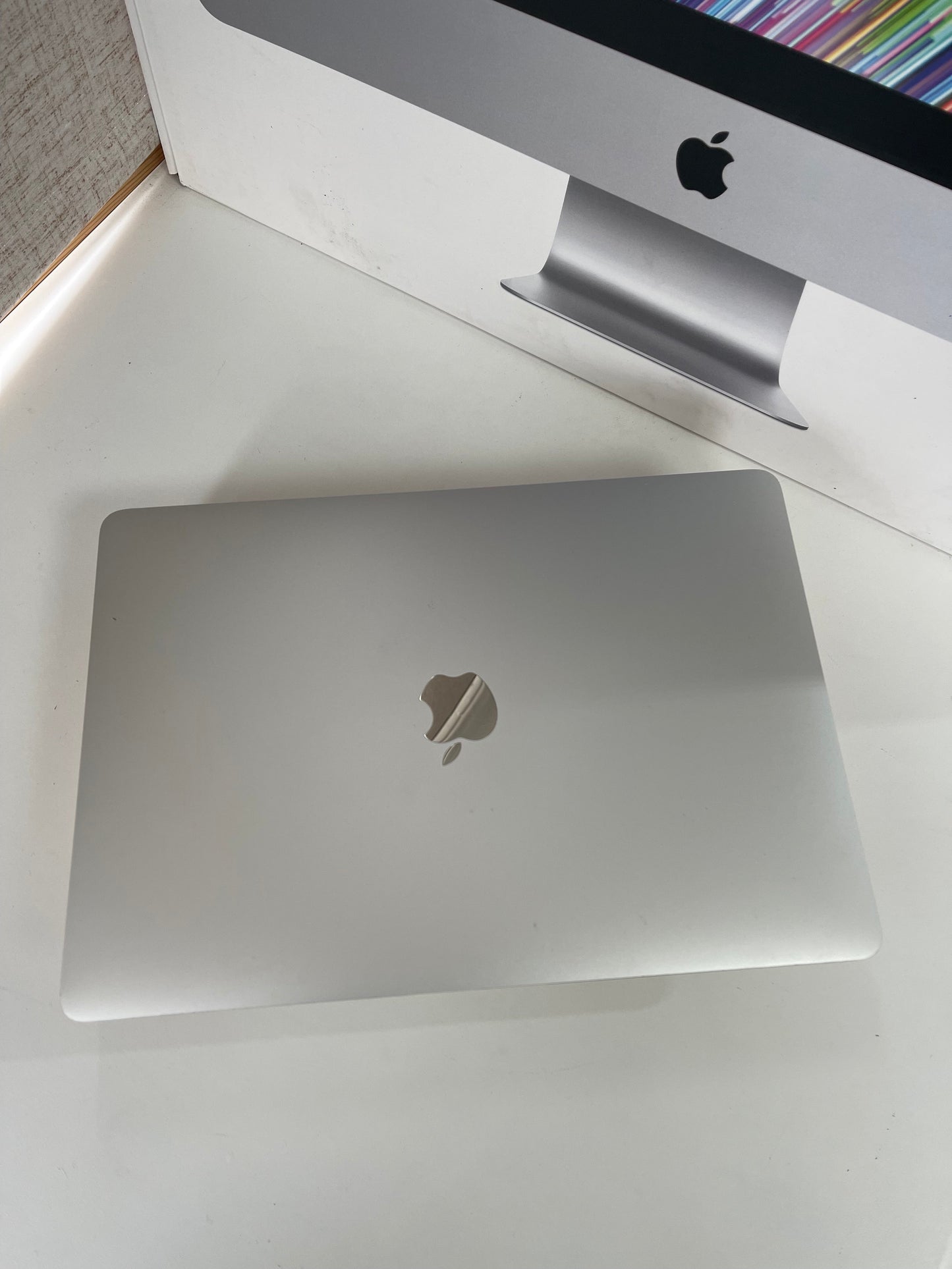 Top view of laptop