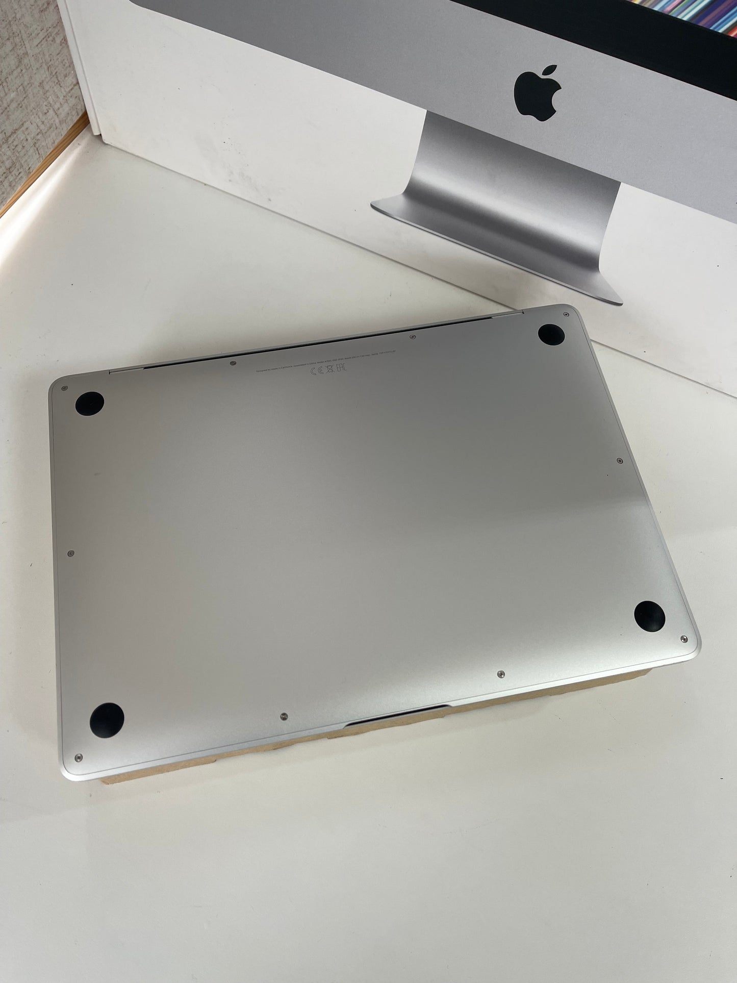 Bottom view of laptop