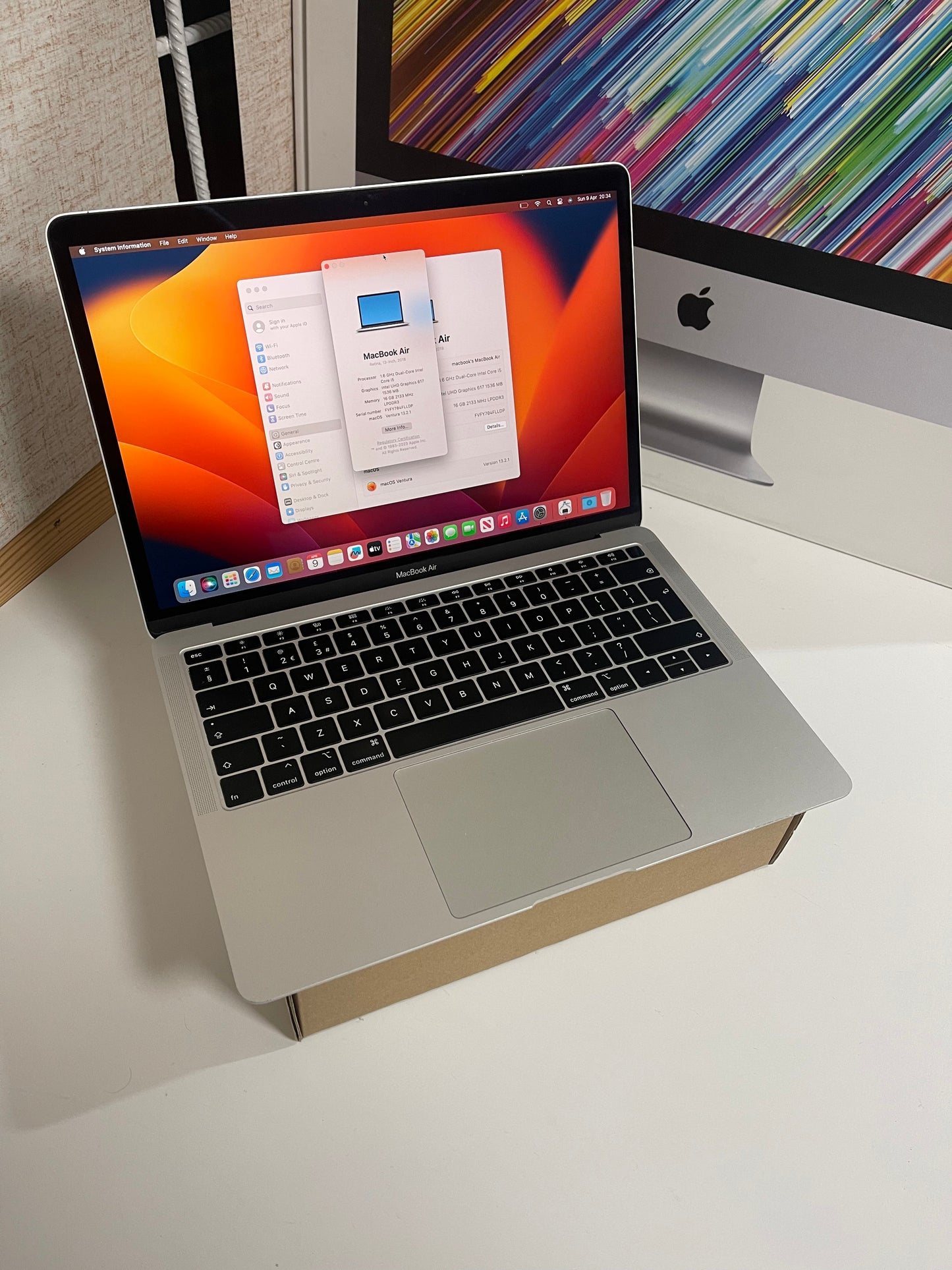 13-inch Macbook Air Retina ~ (2019, Core i5 1.6GHz up to 3.6GHz, 16GB, 512GB SSD)