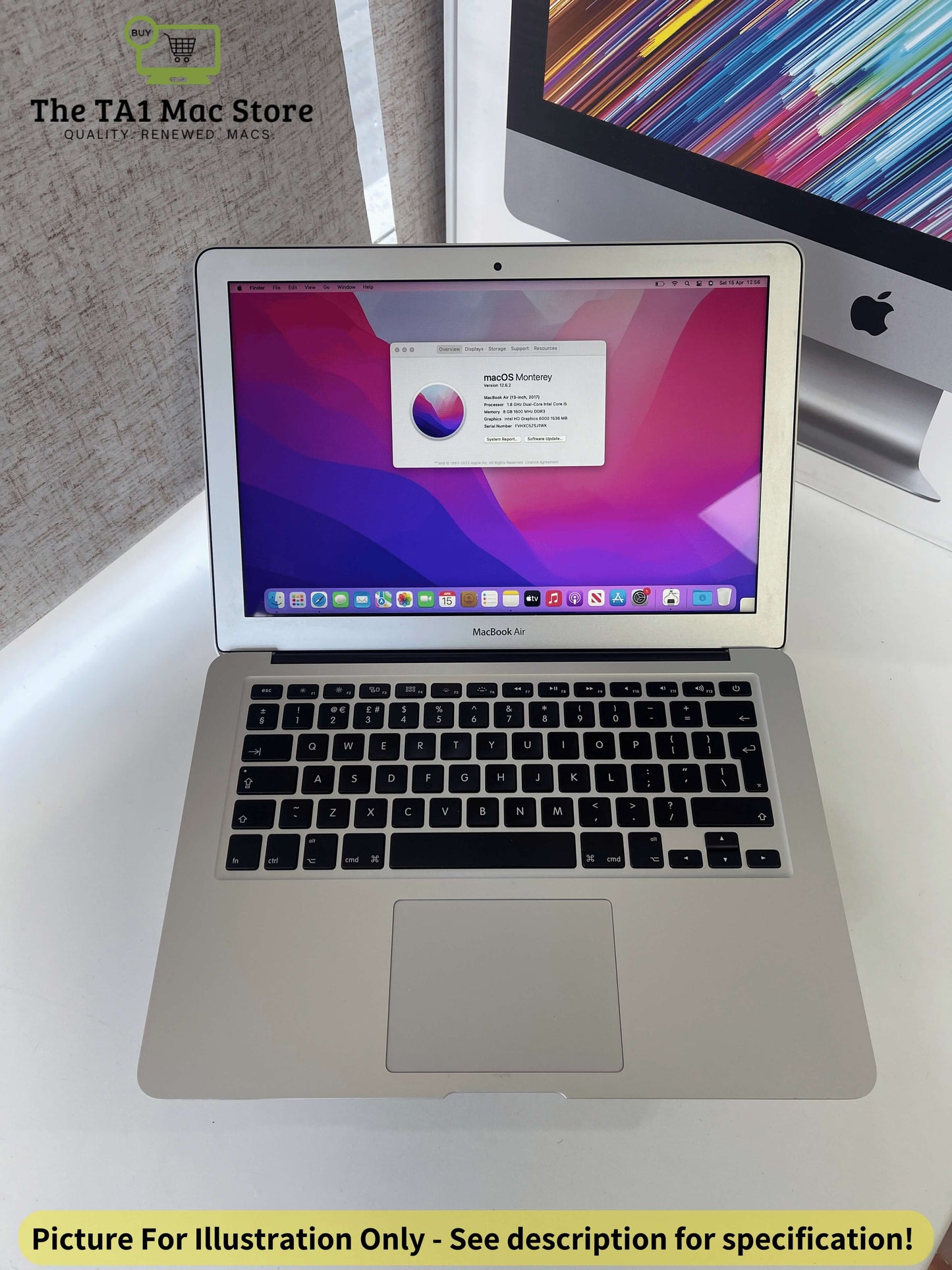 13-inch Macbook Air ~ (2017, Core i7 2.2GHz up to 3.2GHz, 8GB, 512GB SSD)