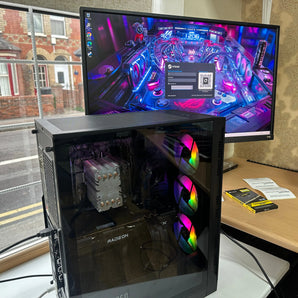 #22 - Gaming PC (Quad-Core i5 7th Gen, 16GB DDR4, 1TB SSD + 2TB HDD, AMD RX 6700 XT 12GB GPU!) HP
