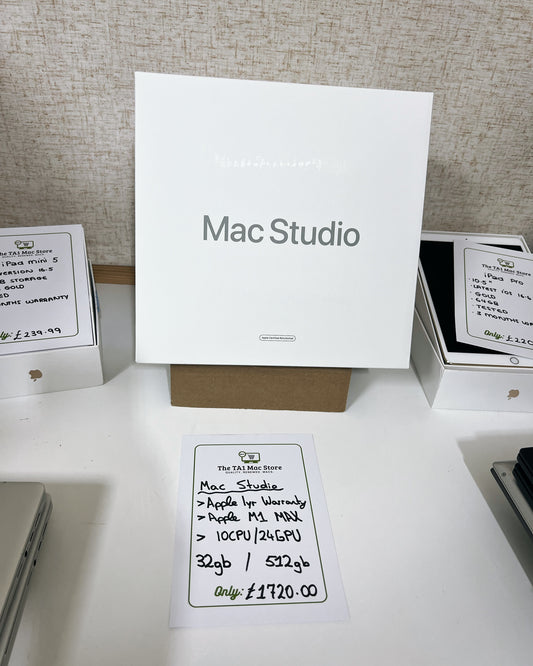 Boxed New Mac Studio (2022, Apple M1 Max, 32GB RAM, 512GB SSD)
