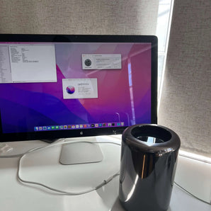 Apple Mac Pro ~ (Late-2013, 3.5GHz 6-Core Intel Xeon E5, 64GB RAM, 512GB SSD, 2x D300 GPU) Apple