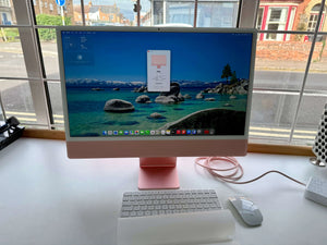 iMac 24-inch M4 ~ (2-Port, 2024, Apple M4 8-Core 8-Core GPU, Red) ~ Excellent