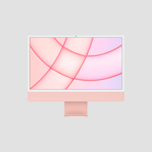 iMac 24-inch M1 ~ (4-Port, 2021, Apple M1 8-Core 8-Core GPU, Pink) ~ Excellent
